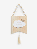 New Baby Cloud Wooden Hanging Decoration, imported from the UK