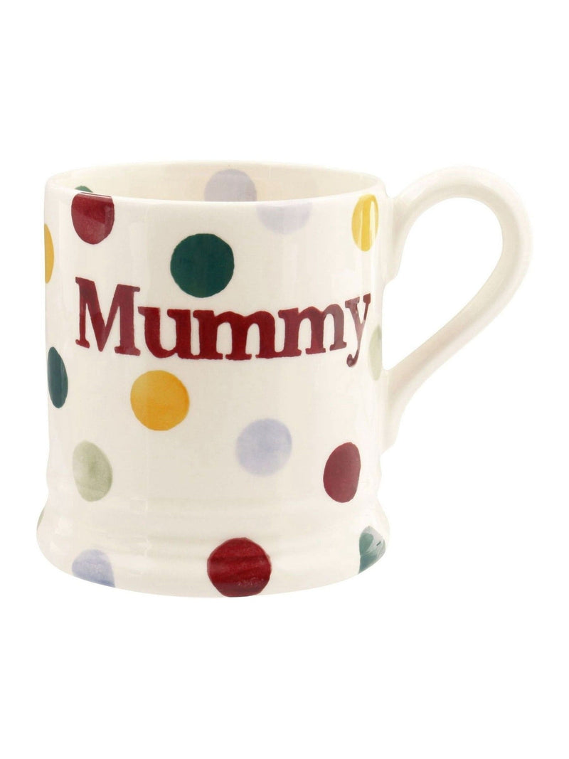 Emma Bridgewater Cream Polka Dot Mummy 1/2 Pint Mug