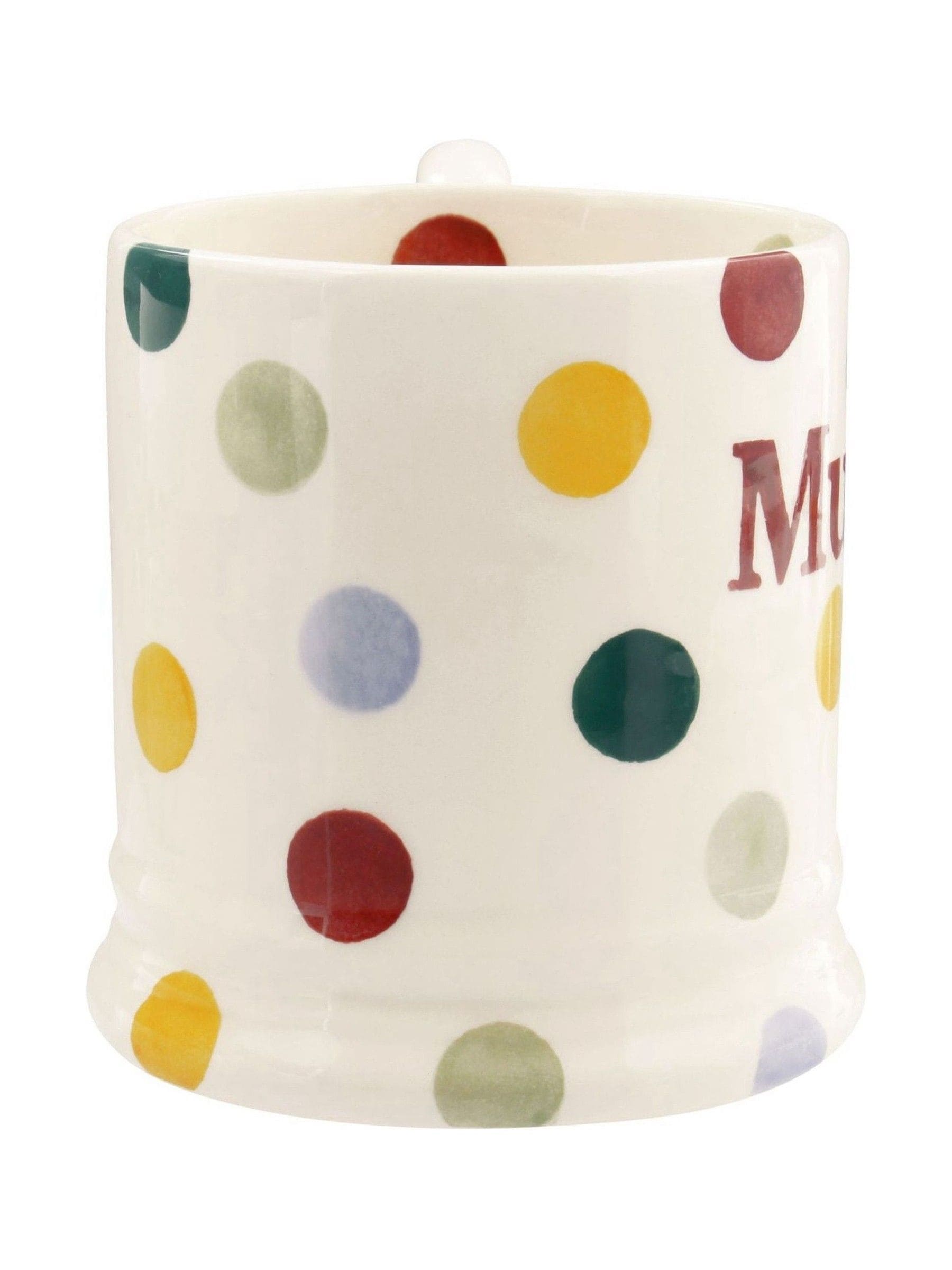 Emma Bridgewater Cream Polka Dot Mummy 1/2 Pint Mug
