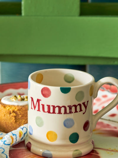 Next Emma Bridgewater Cream Polka Dot Mummy 1/2 Pint Mug- Buy online at McGrocer