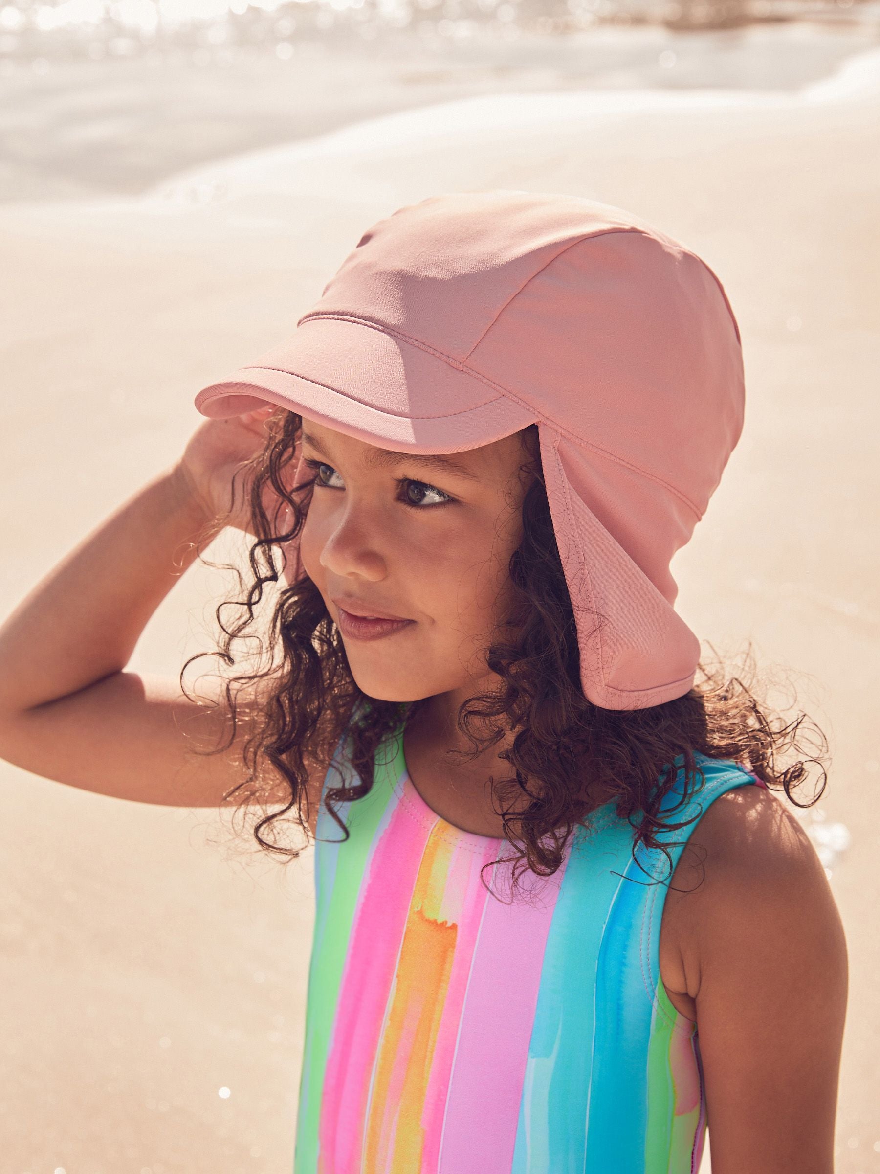 Pink Swim Legionnaire Hat (3mths-10yrs)