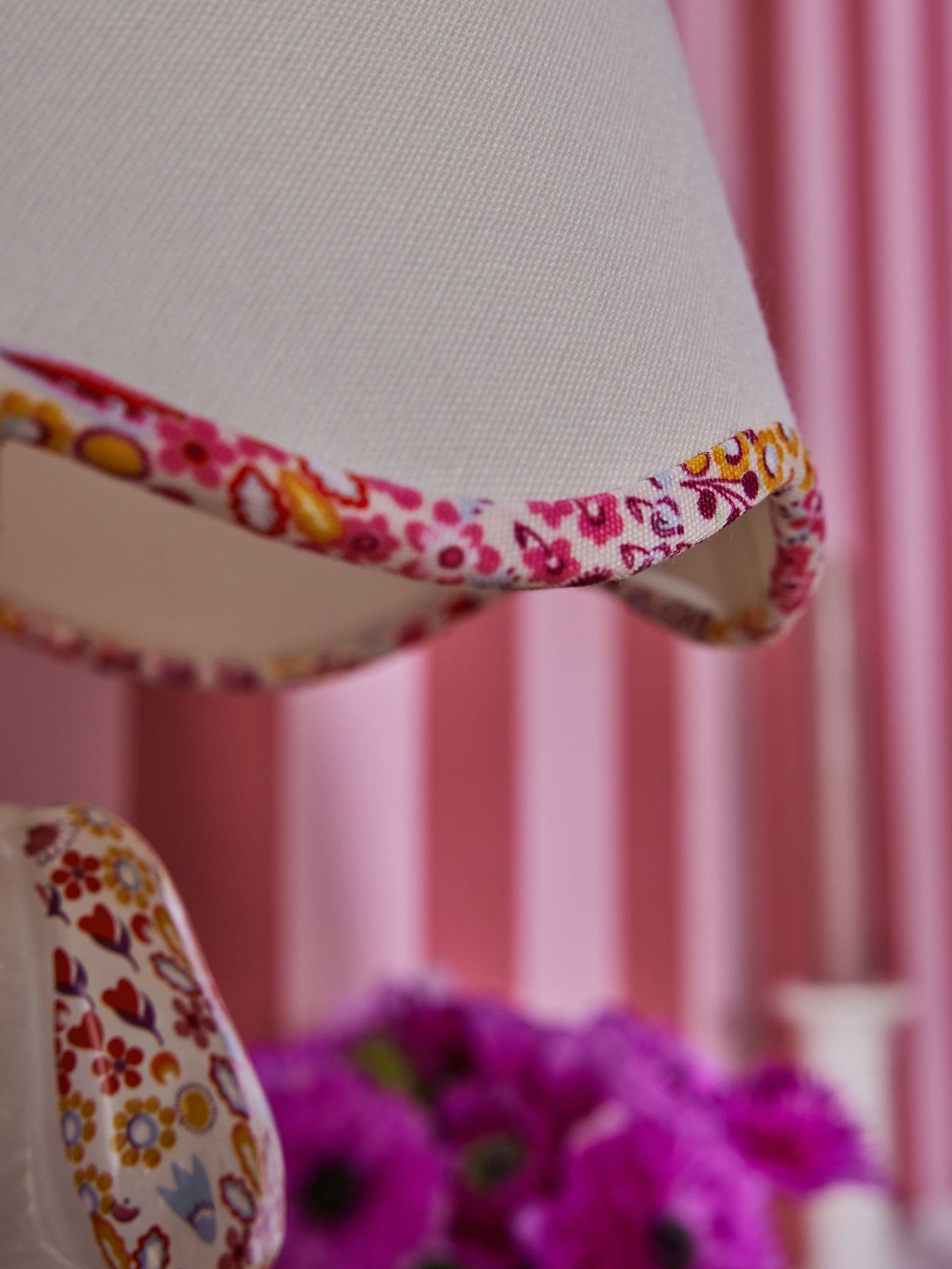 Cath Kidston dog-shaped floral ditsy print table lamp 41cm (British brand)