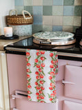 Avalon Home red vine tomato tea towel 45x68cm, imported from the UK