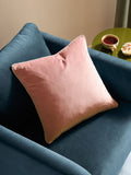 Furn Blush/Grey Meridian Velvet 45 x 45cm Cushion Cover