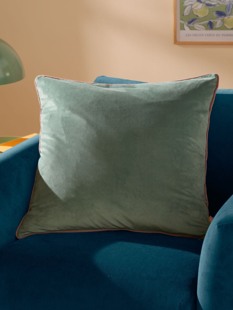 Furn Mineral/Blush Meridian Velvet 55 x 55cm Cushion Cover