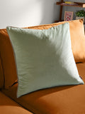Furn Eucalyptus/Natural Meridian Velvet 55 x 55cm Cushion Cover