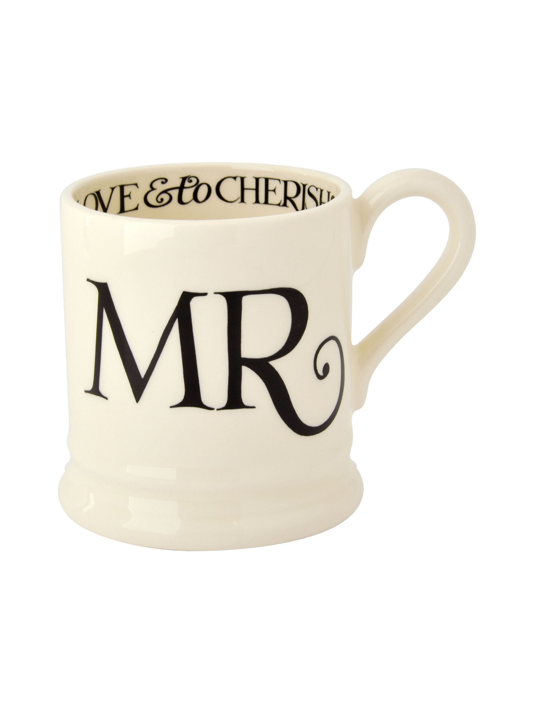 Emma Bridgewater cream black toast mug set 2pk - British product
