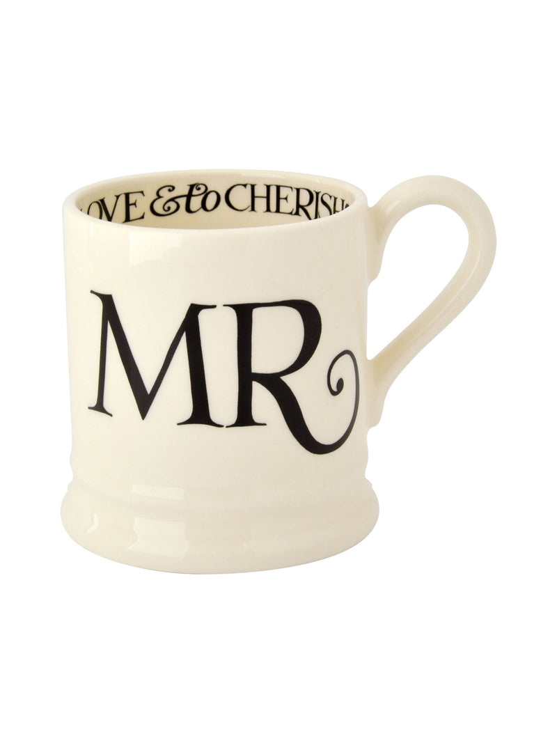 Emma Bridgewater cream black toast mug set 2pk - British product