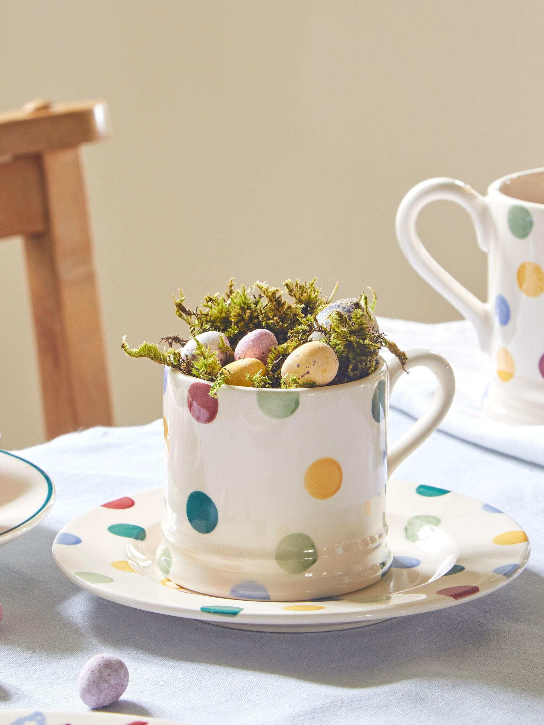 Emma Bridgewater Cream Polka Dot Small Mug