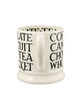 Emma Bridgewater Cream Black Toast 1/2 Pint Mug