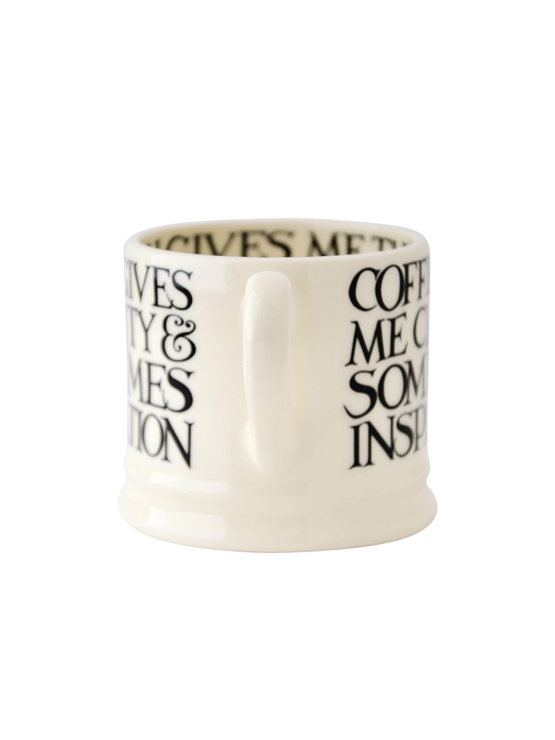 Emma Bridgewater Cream Black Toast Small Mug - British product