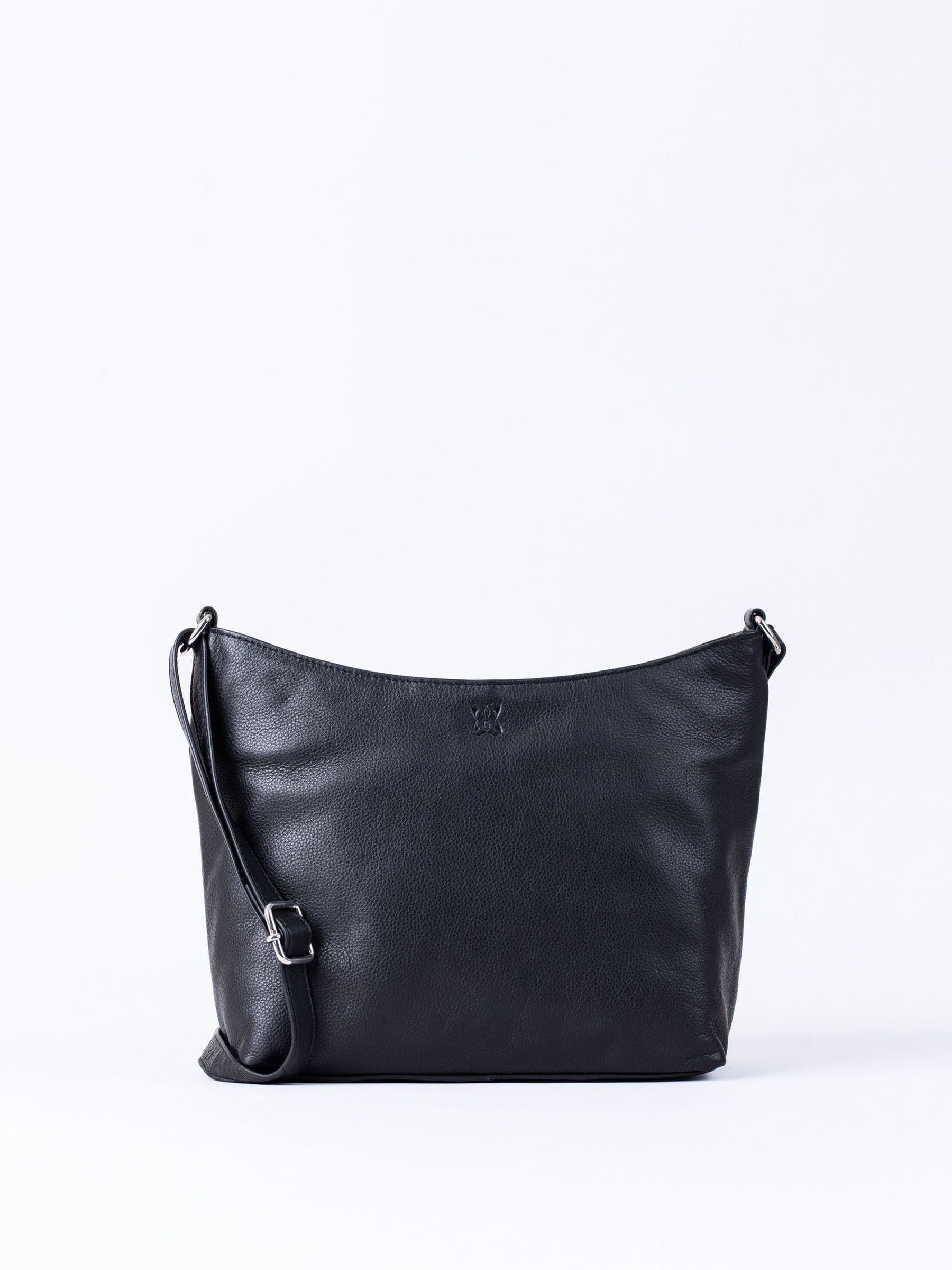 Lakeland Leather Grasmere cross-body bag in black (British brand)