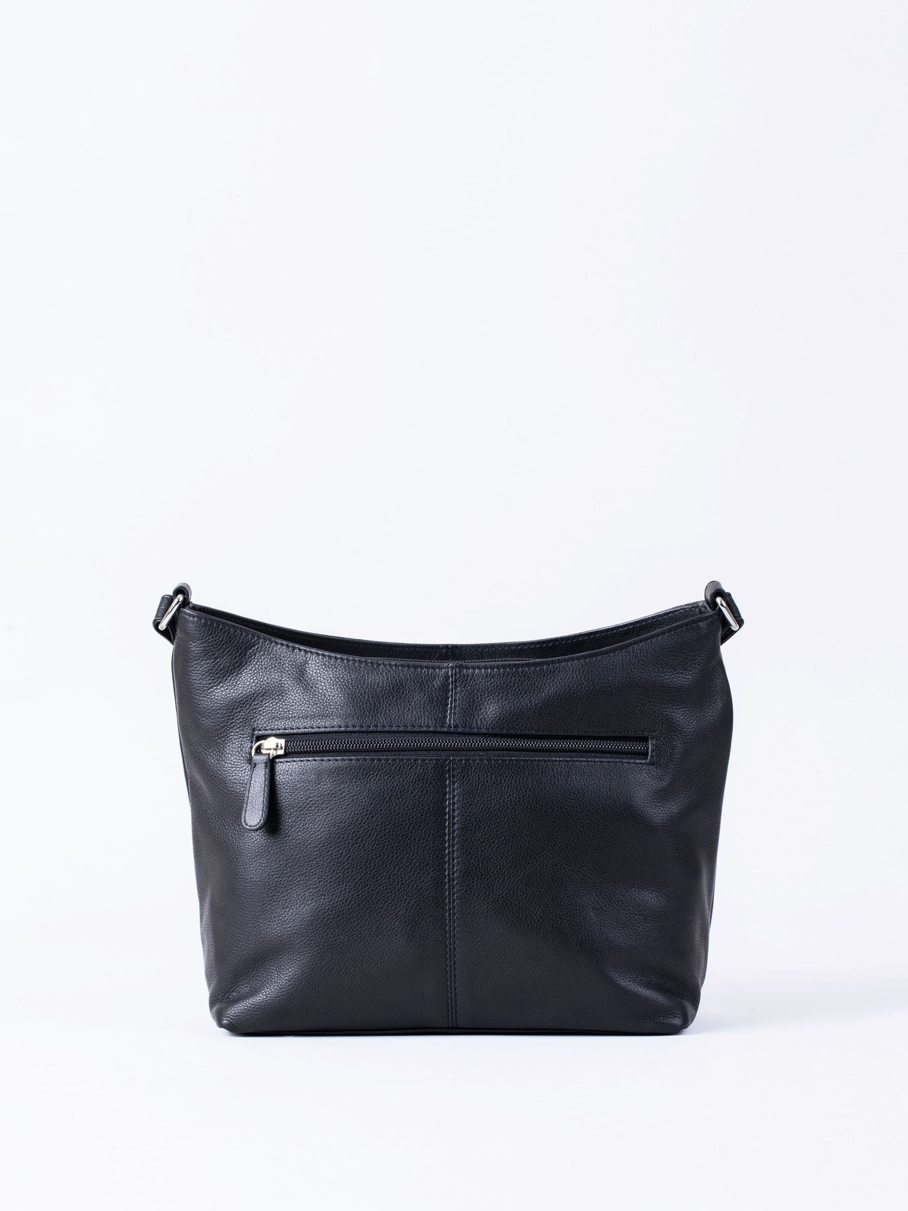 Lakeland Leather Grasmere cross-body bag in black (British brand)