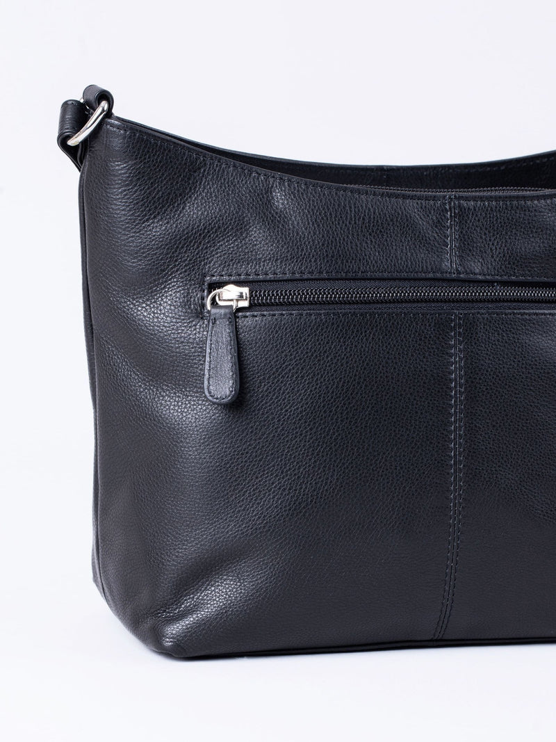 Lakeland Leather Grasmere cross-body bag in black (British brand)