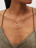Gold tone open teardrop necklace jewellery, imported from the UK