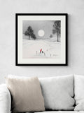 Artko Black Moonlit Walk by Adam Barsby Framed Art