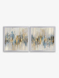 Artko silver dripping gold framed art 62.5cm x 62.5cm - British product