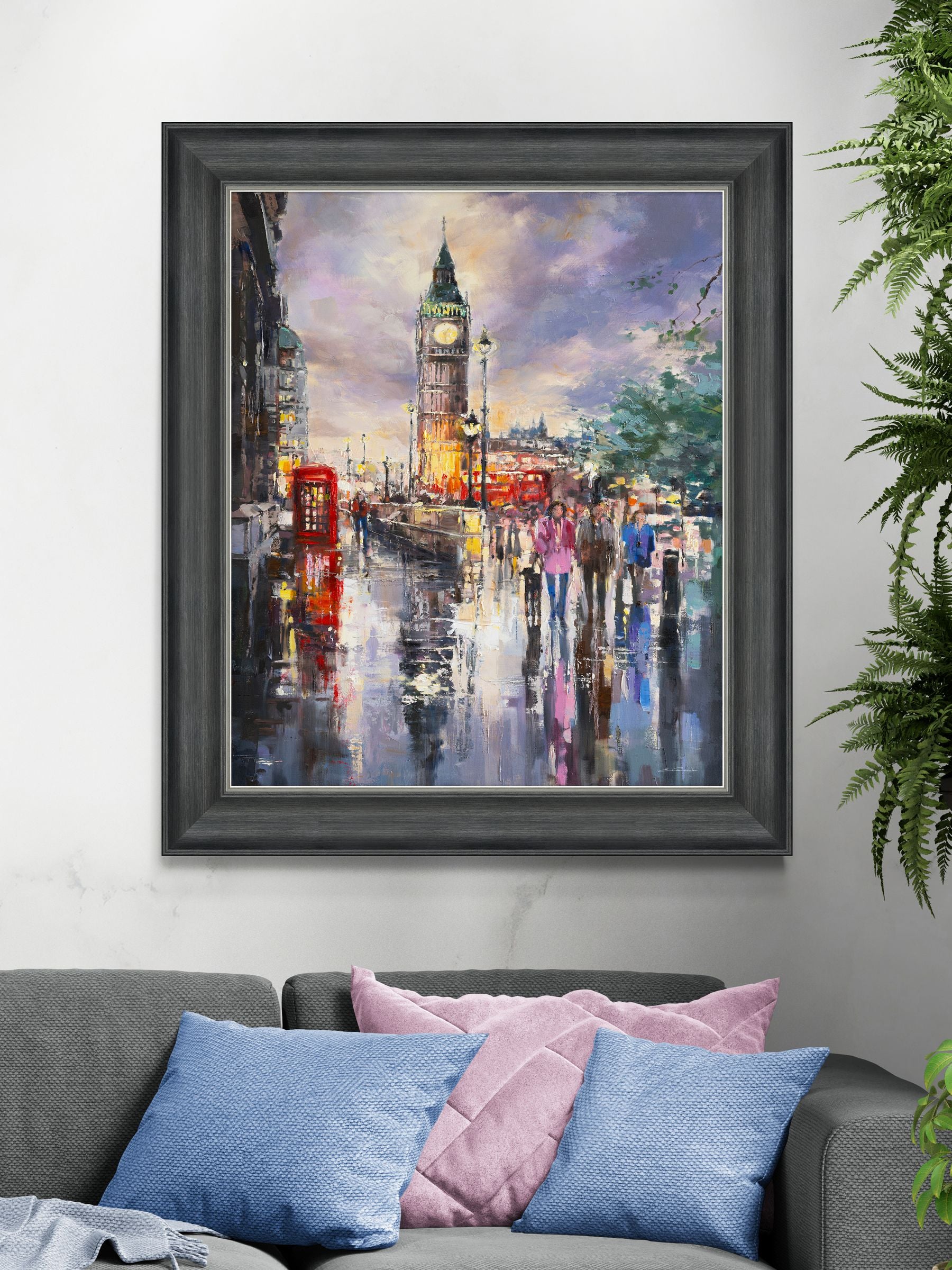 Artko Grey Perfect Day In London by Ewa Czarniecka Framed Art