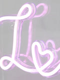 glow Pink LED Love Light Box, British product