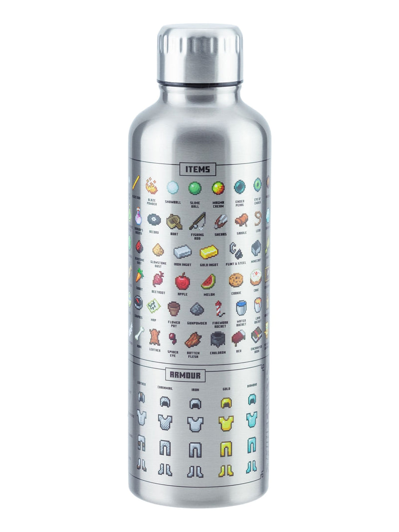 Minecraft metal water bottle 500ml, imported from the UK