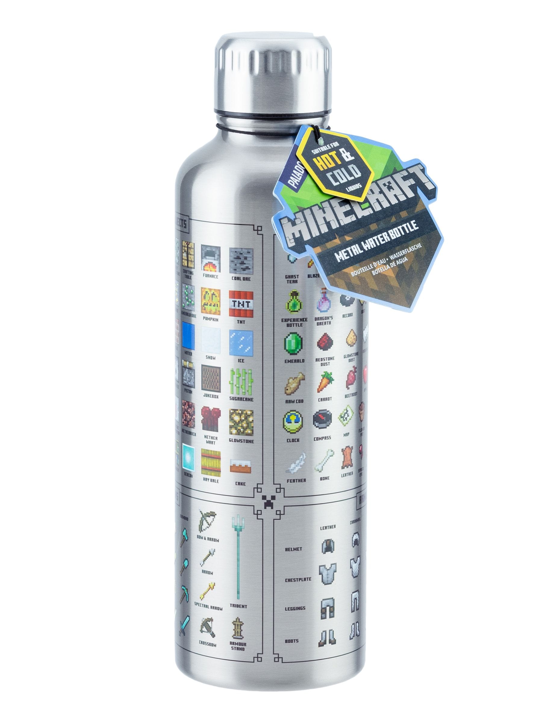 Minecraft metal water bottle 500ml, imported from the UK