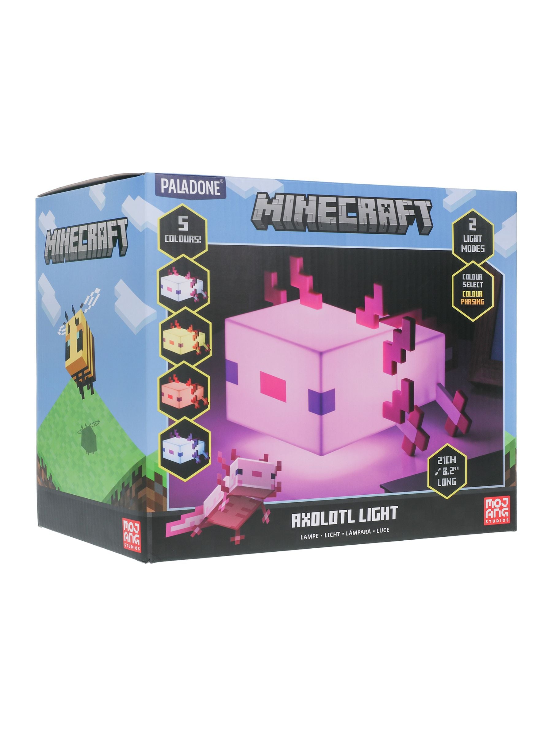 Minecraft Axolotl Light night light 21cm, imported from the UK