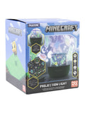 Minecraft projection light with two interchangeable scenes, 12.2cm tall (British brand)