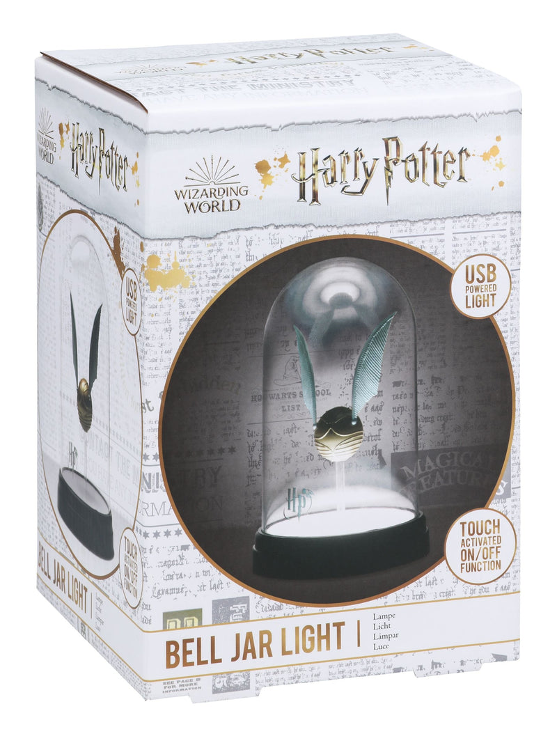 Harry Potter Golden Snitch Light illuminated bell jar 20cm - British product