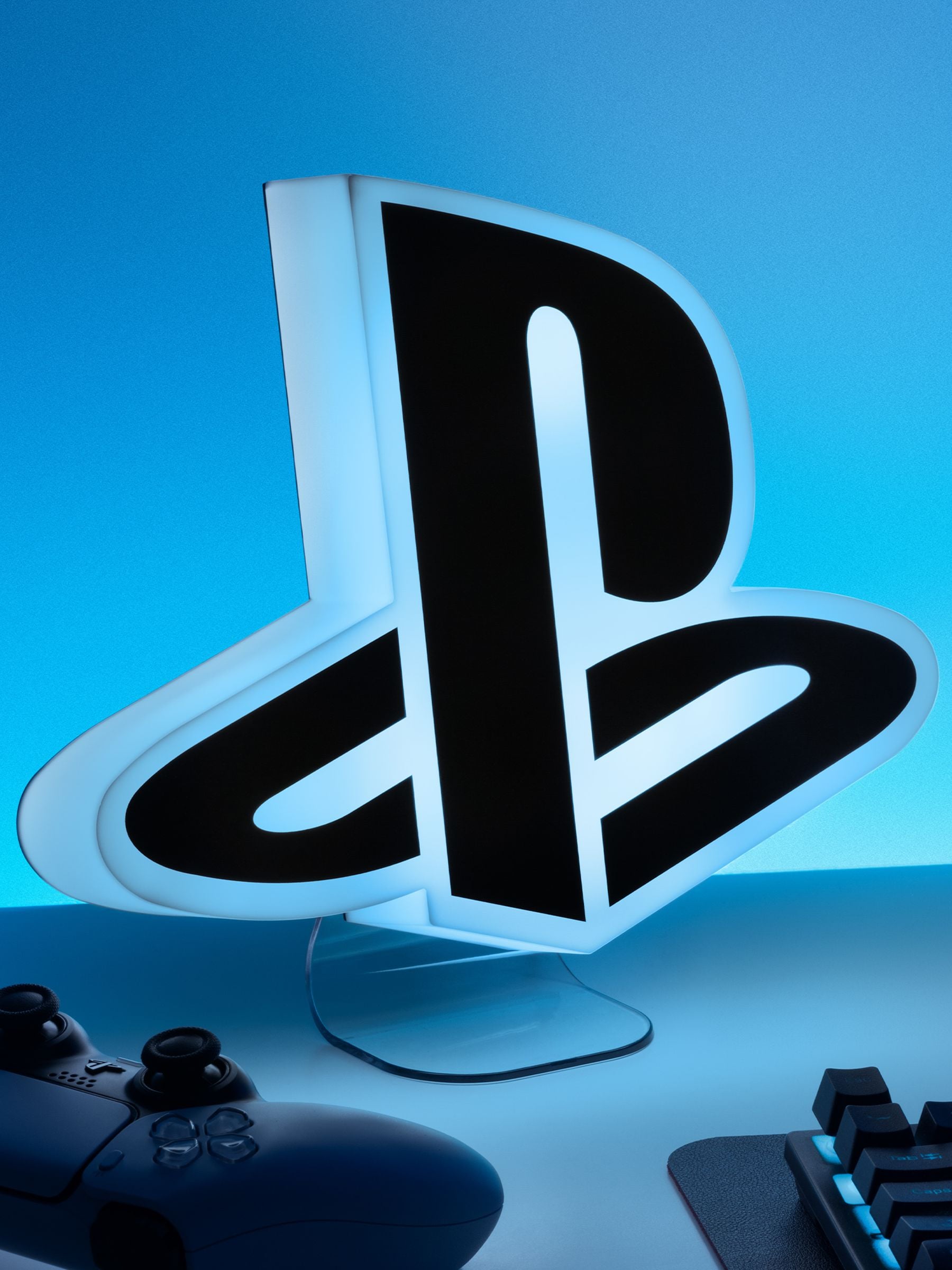 PlayStation Logo Light 24cm gaming decoration - British product