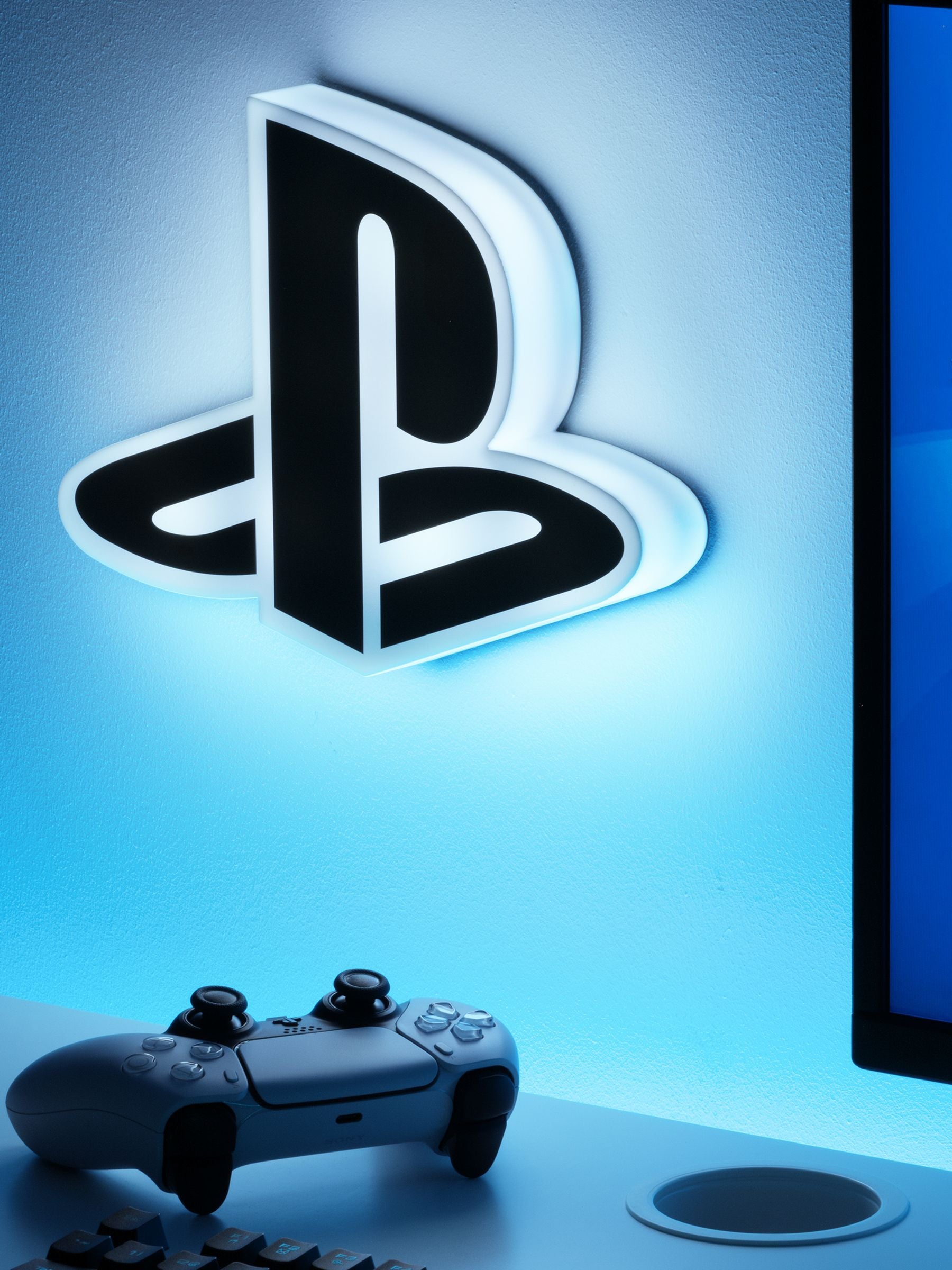 PlayStation Logo Light 24cm gaming decoration - British product