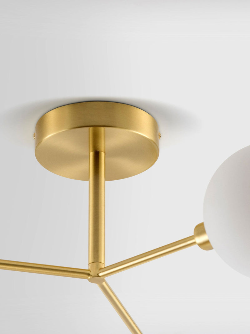 Houseof pink 3 light flush ceiling light 64cm width (British brand)