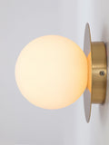 Houseof Brass Opal Disk Wall Light 16cm, UK version