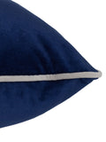 Furn navy velvet cushion cover 45x45cm, UK version