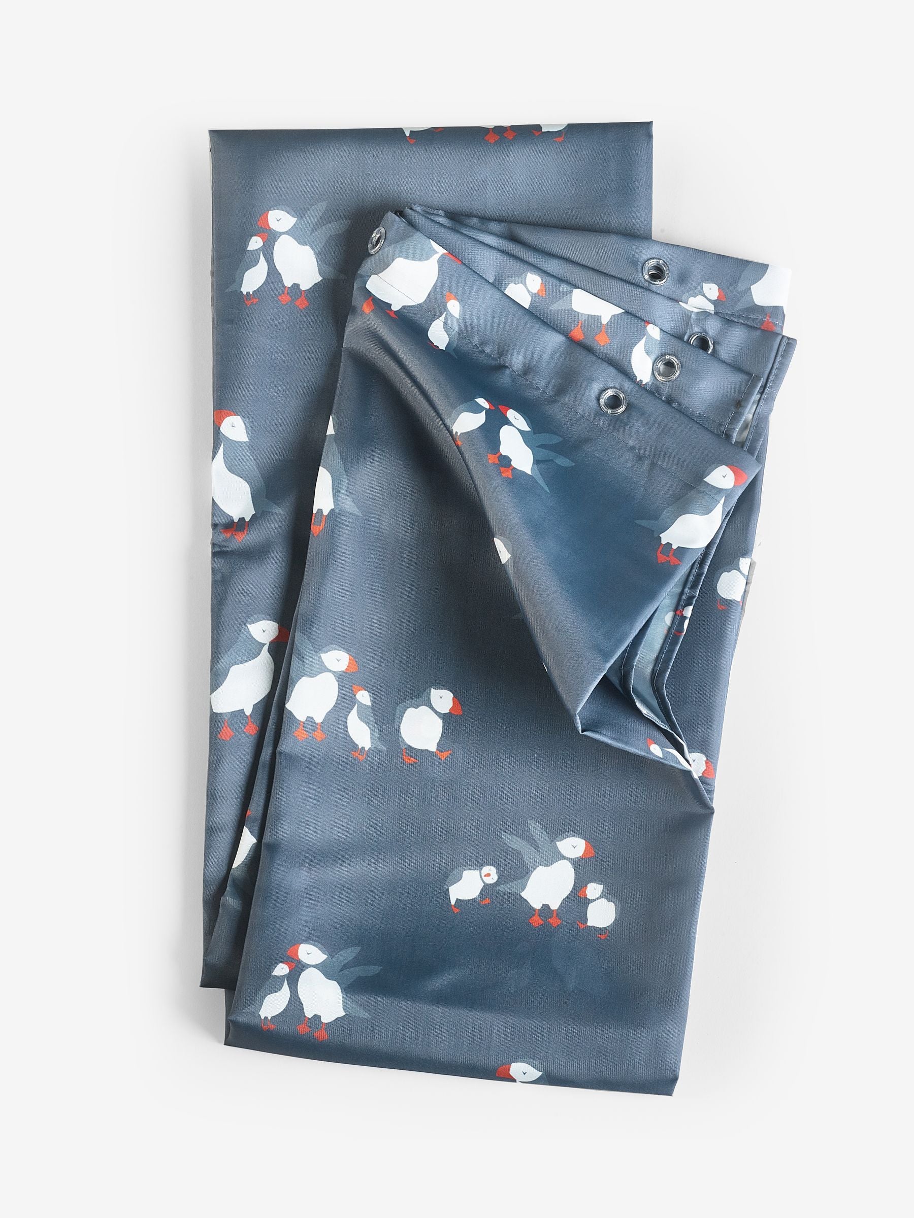 Blue Puffin Shower Curtain