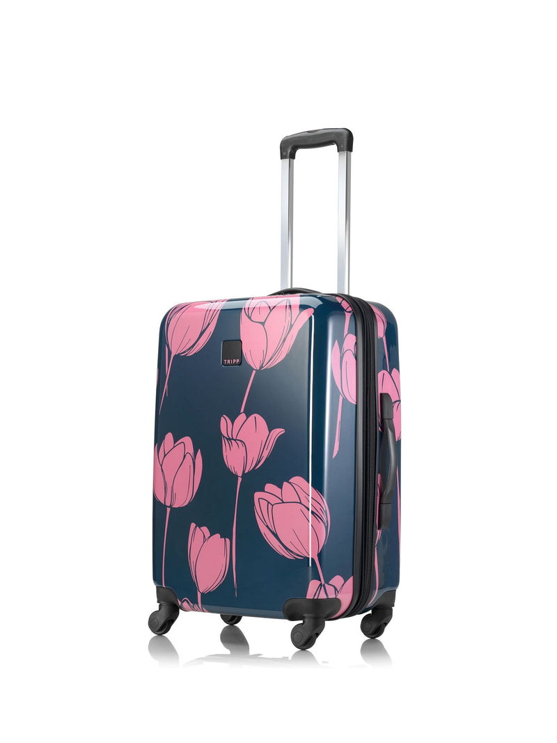 Tripp Blue Tulip Print Medium Suitcase 66cm, UK version