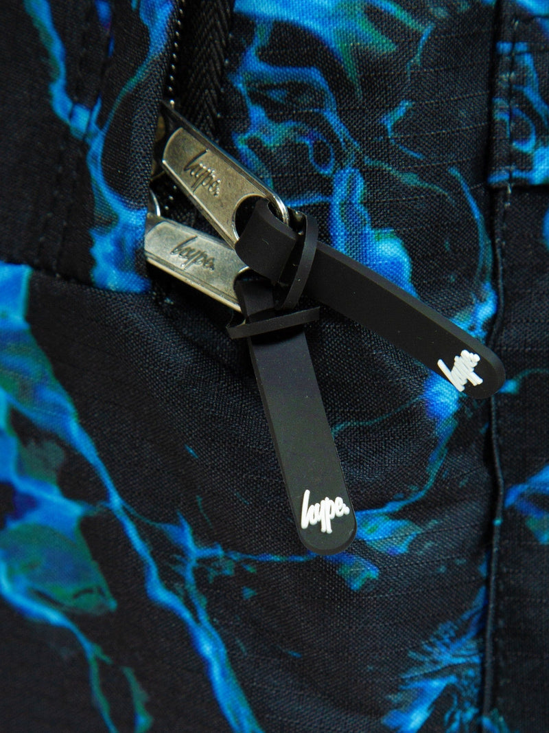 Hype Blue Multi X-Ray Pool backpack for school, UK version
