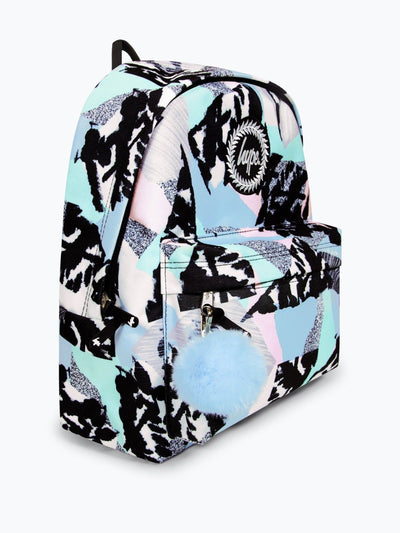 Next Hype Blue Abstract Backpack- Buy online at McGrocer