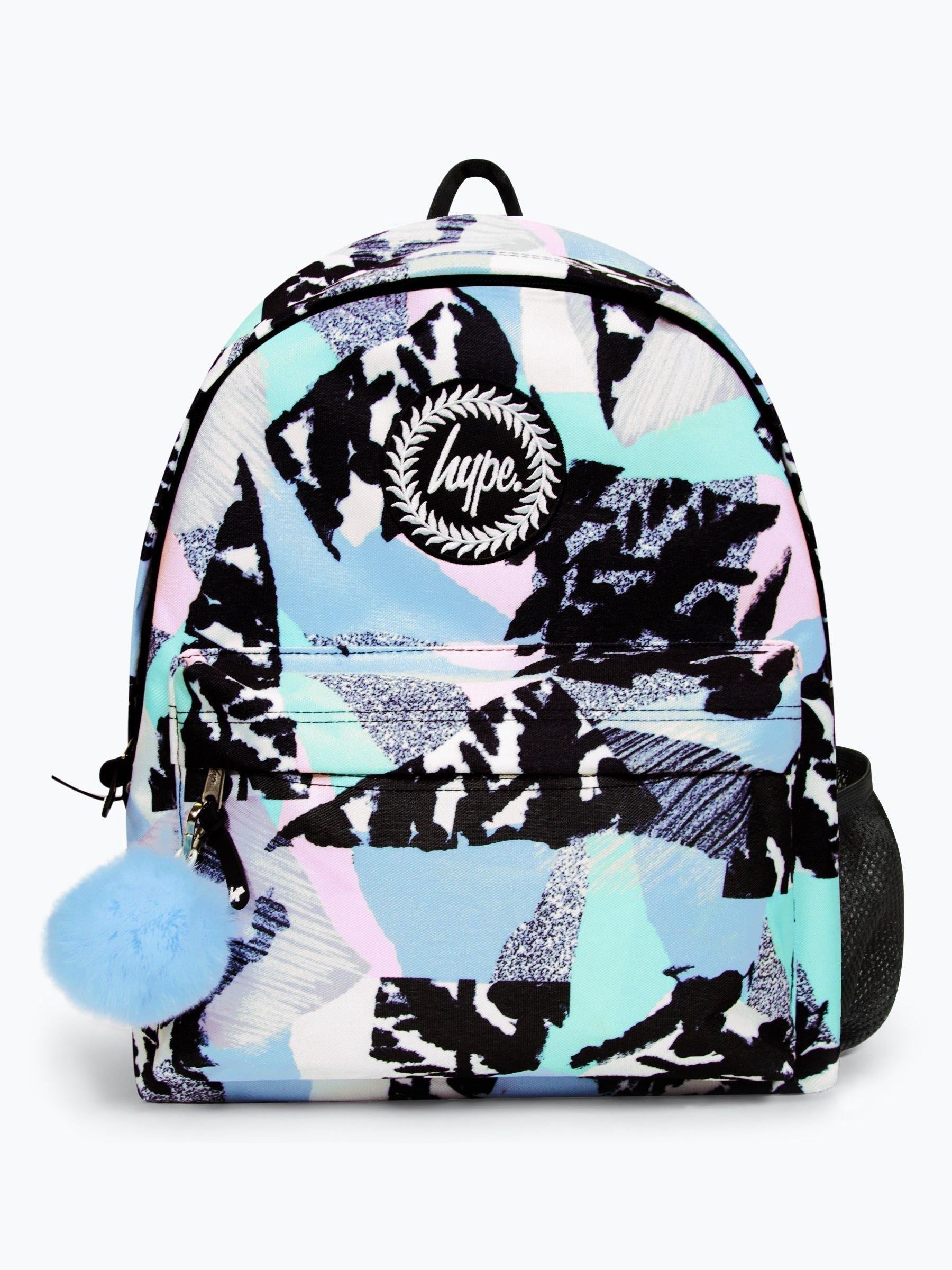 Hype blue pastel abstract backpack 42cm, UK version