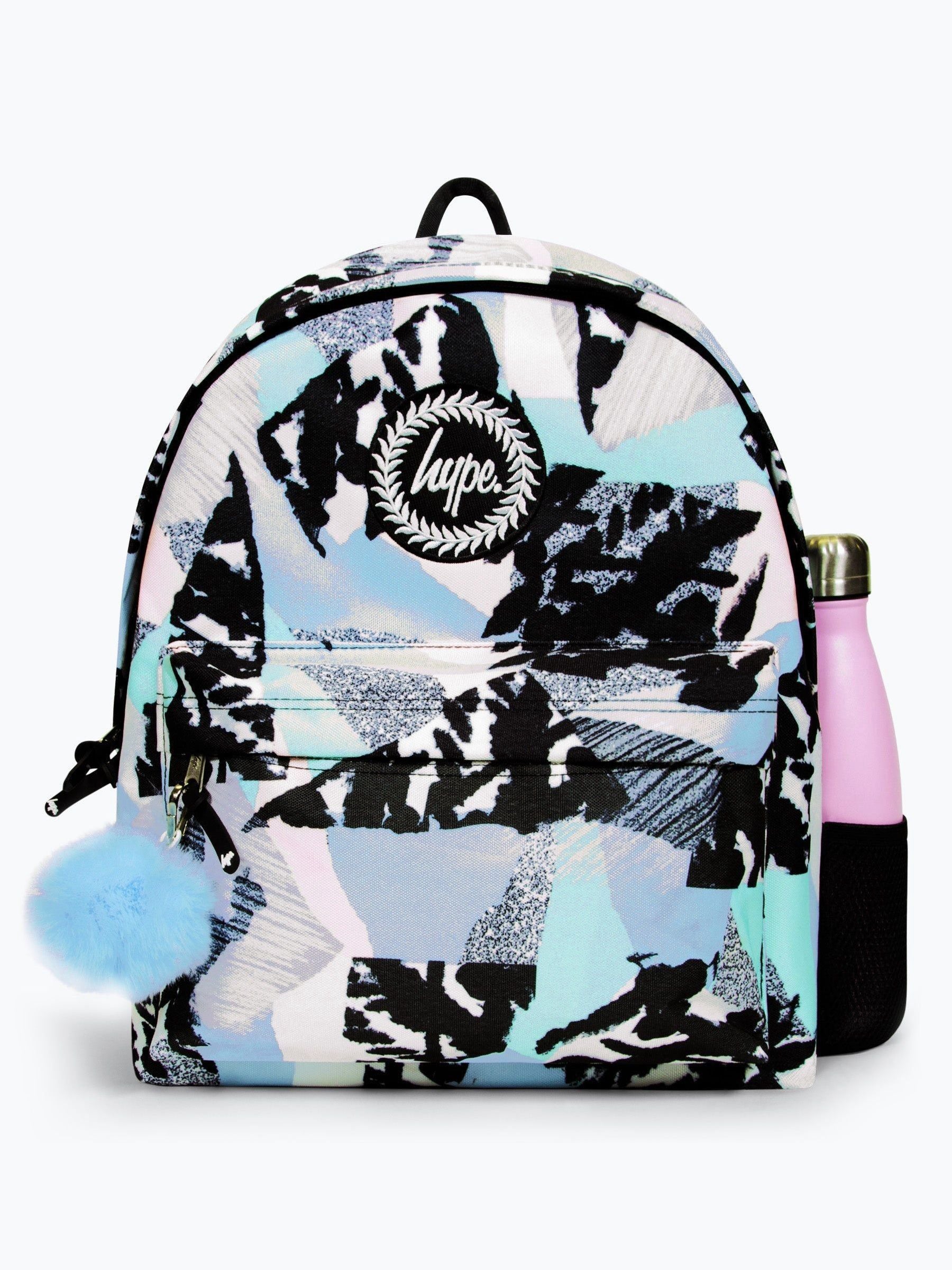 Hype blue pastel abstract backpack 42cm, UK version