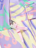 Hype pink multi pastel prints badge backpack - British product