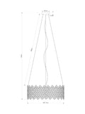 Wentworth chandelier 6 light polished chrome glass crystals (British brand)