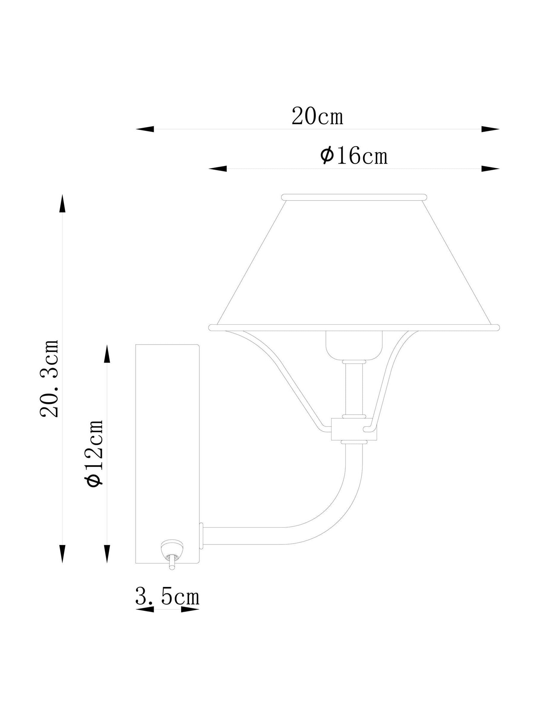 Brushed brass rechargeable wall light with warm white light, imported from the UK