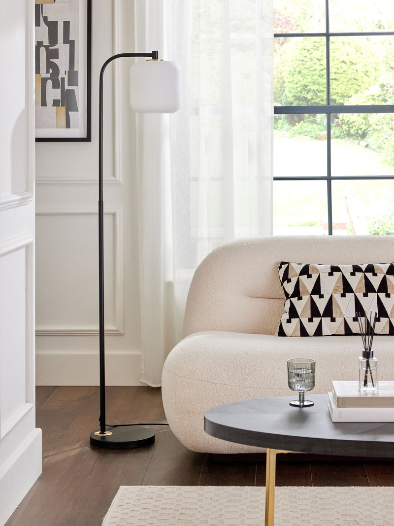 Floor lamp Black Ryker 150cm tall - British product