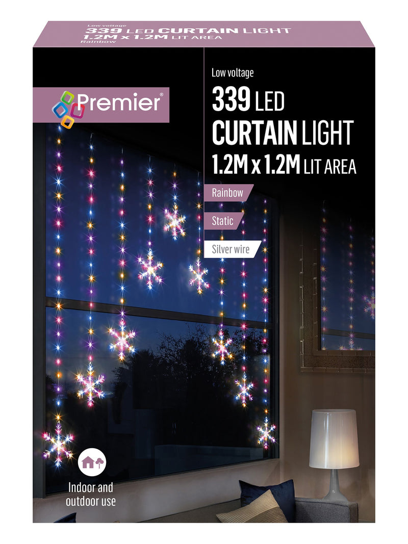 Premier Decorations Christmas window lights Rainbow V Shape 1.2m, imported from the UK