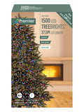 Premier Decorations Ltd Rainbow Pastel Christmas lights 37.5m - British product