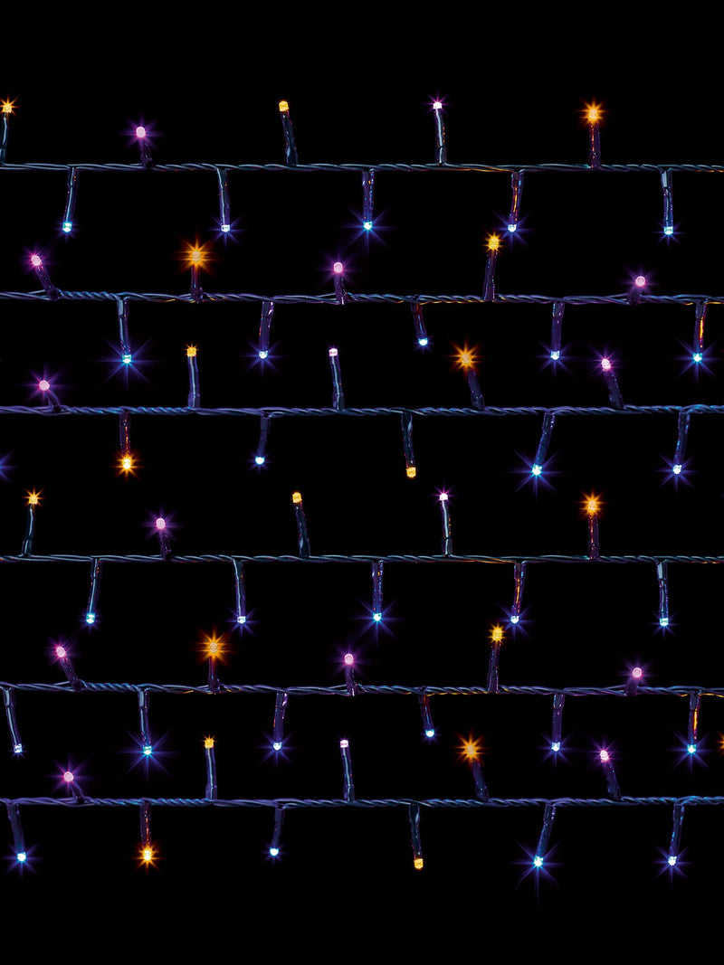 Premier Decorations Ltd Rainbow Pastel Christmas lights 37.5m - British product