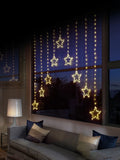 Premier Decorations warm white LED star curtain lights 1.2m (British brand)