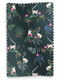 Sara Miller Green Lemur made to measure curtains - British product