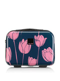 Tripp blue tulip print vanity case travel bag, imported from the UK