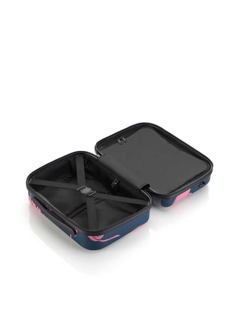 Tripp blue tulip print vanity case travel bag, imported from the UK
